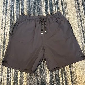 Fabletics Navy Lined Shorts Medium